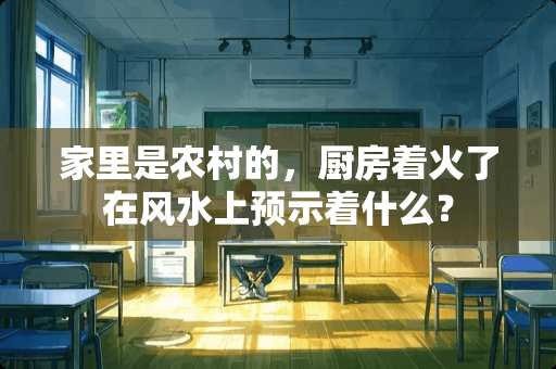 家里是农村的，厨房着火了在风水上预示着什么？