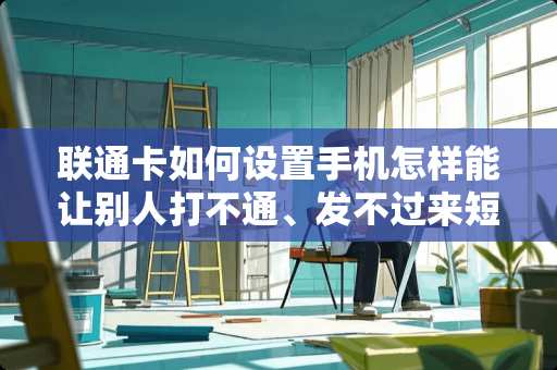 联通卡如何设置手机怎样能让别人打不通、发不过来短信