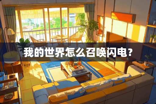 我的世界怎么召唤闪电？