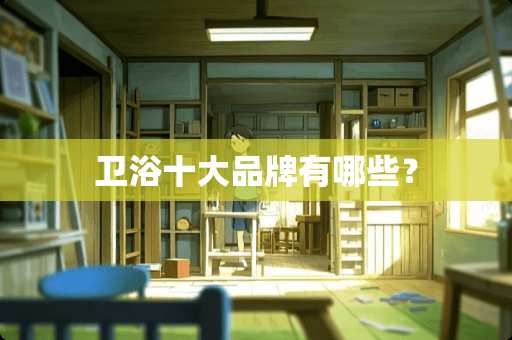 卫浴十大品牌有哪些？