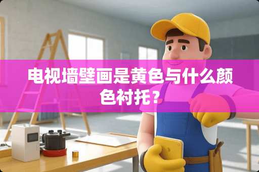 电视墙壁画是**与什么颜色衬托？
