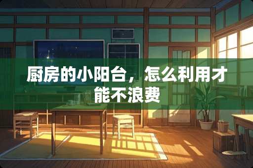 厨房的小阳台，怎么利用才能不浪费