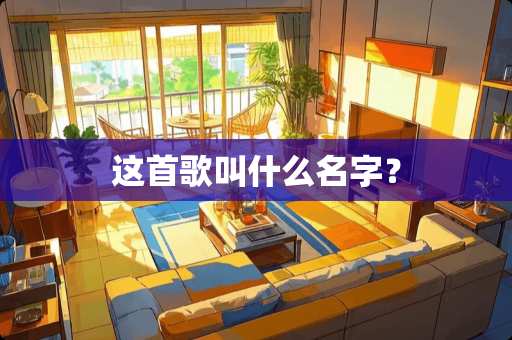 这首歌叫什么名字？