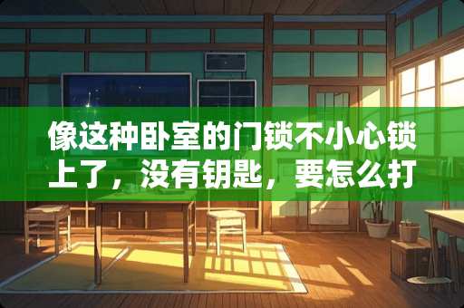 像这种卧室的门锁不小心锁上了，没有钥匙，要怎么打开啊？急？