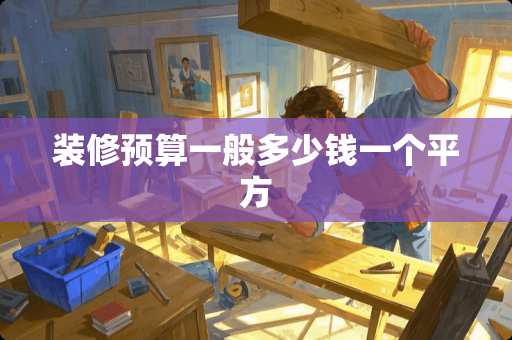 装修预算一般多少钱一个平方