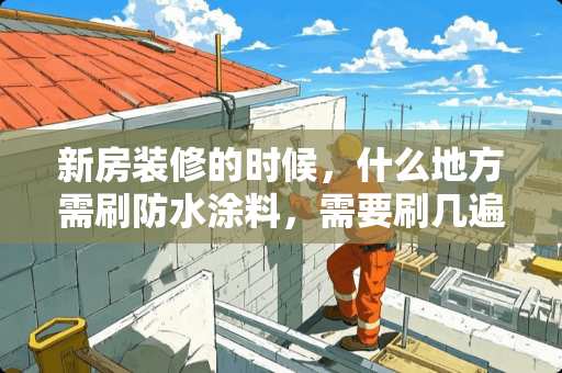 新房装修的时候，什么地方需刷防水涂料，需要刷几遍？
