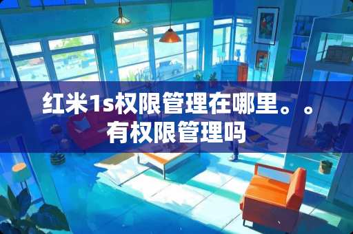 红米1s权限管理在哪里。。有权限管理吗