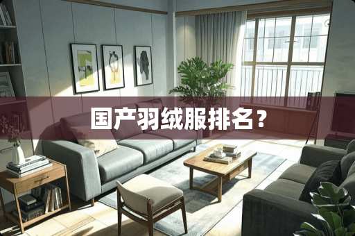 国产羽绒服排名？