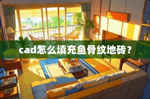 cad怎么填充鱼骨纹地砖？