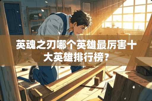 英魂之刃哪个英雄最厉害十大英雄排行榜？
