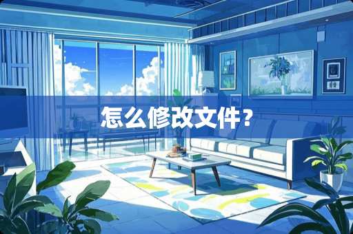 怎么修改文件？