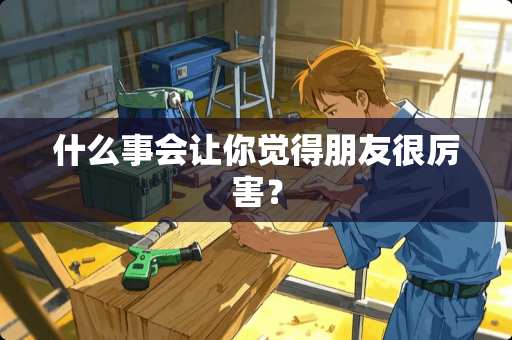 什么事会让你觉得朋友很厉害？