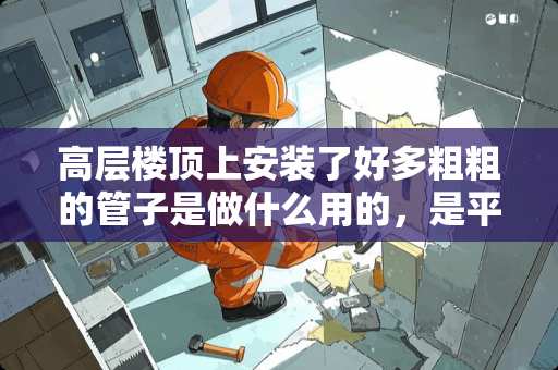 高层楼顶上安装了好多粗粗的管子是做什么用的，是平行放的