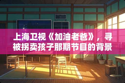 上海卫视《加油老爸》，寻被拐卖孩子那期节目的背景音乐叫什么？