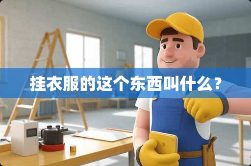 挂衣服的这个东西叫什么？
