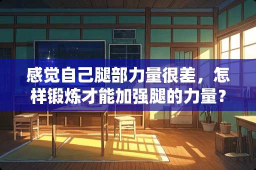 感觉自己腿部力量很差，怎样锻炼才能加强腿的力量？