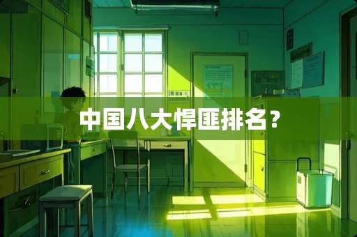 中国八大悍匪排名？