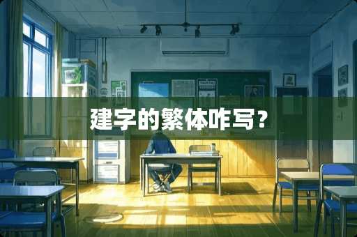 建字的繁体咋写？