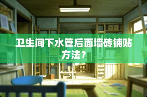 卫生间下水管后面墙砖铺贴方法？