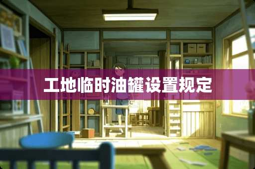 工地临时油罐设置规定