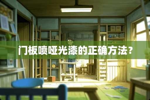 门板喷哑光漆的正确方法？