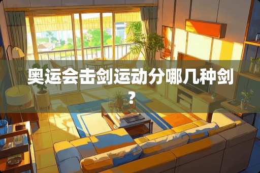 奥运会击剑运动分哪几种剑？