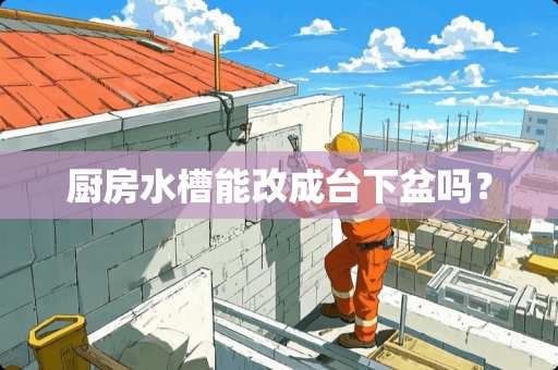 厨房水槽能改成台下盆吗？