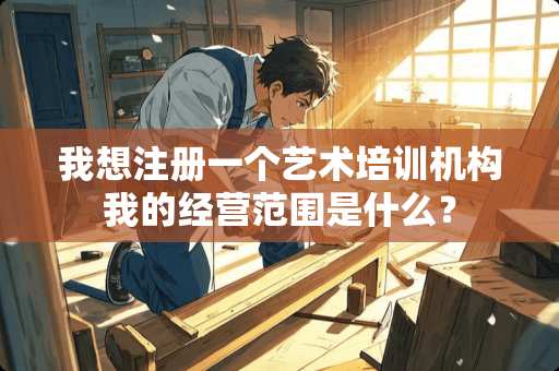 我想注册一个艺术培训机构我的经营范围是什么？