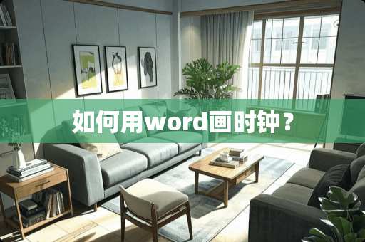 如何用word画时钟？