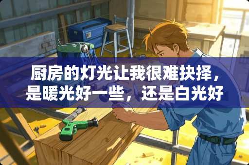 厨房的灯光让我很难抉择，是暖光好一些，还是白光好一些？
