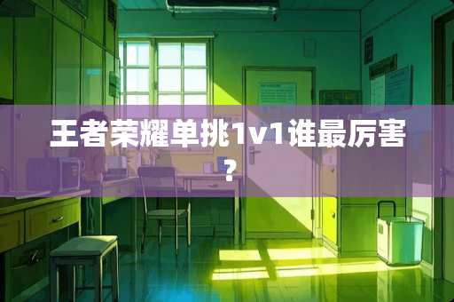 王者荣耀单挑1v1谁最厉害？