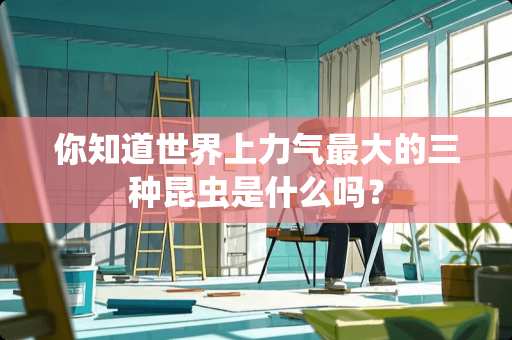 你知道世界上力气最大的三种昆虫是什么吗？