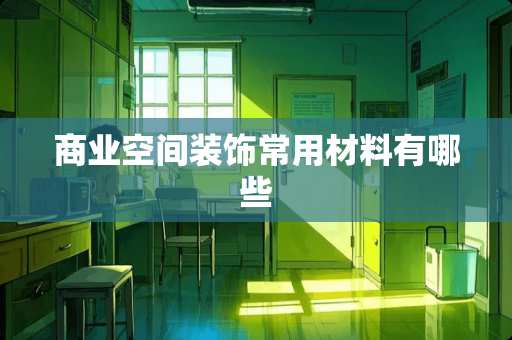 商业空间装饰常用材料有哪些