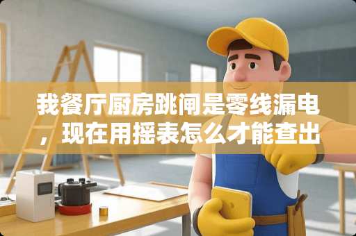 我餐厅厨房跳闸是零线漏电，现在用摇表怎么才能查出是那一组线