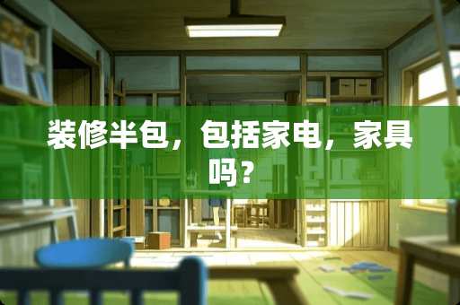 装修半包，包括家电，家具吗？
