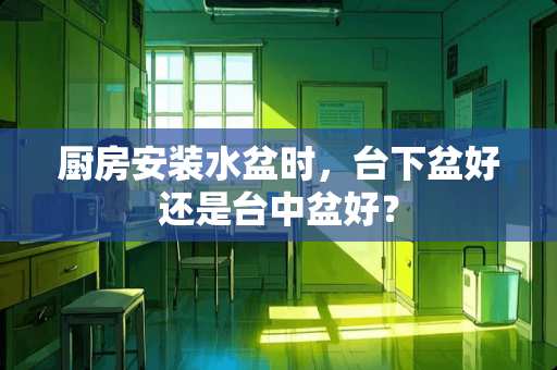 厨房安装水盆时，台下盆好还是台中盆好？