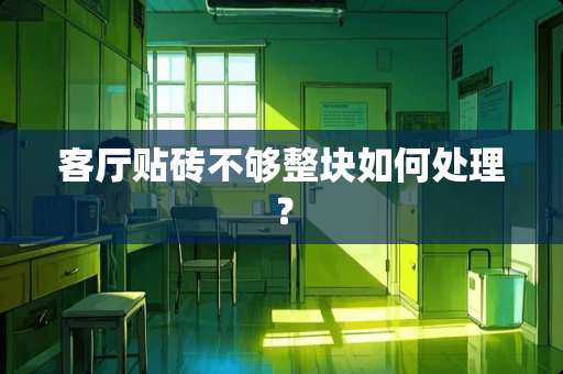 客厅贴砖不够整块如何处理？