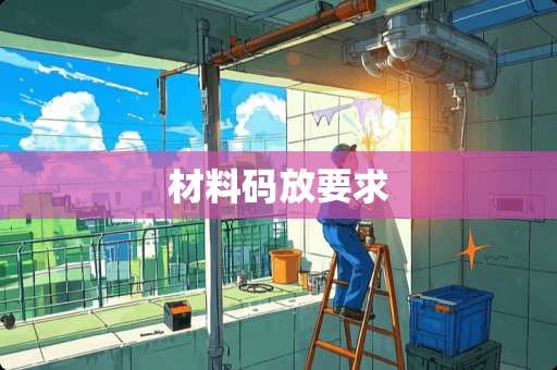 材料码放要求