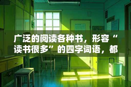 广泛的阅读各种书，形容“读书很多”的四字词语，都有什么？
