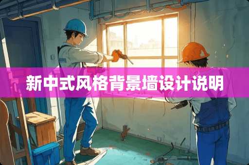 新中式风格背景墙设计说明