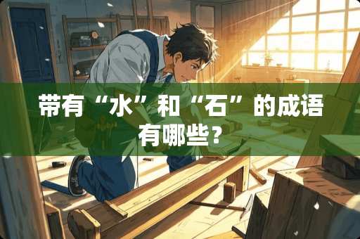 带有“水”和“石”的成语有哪些？