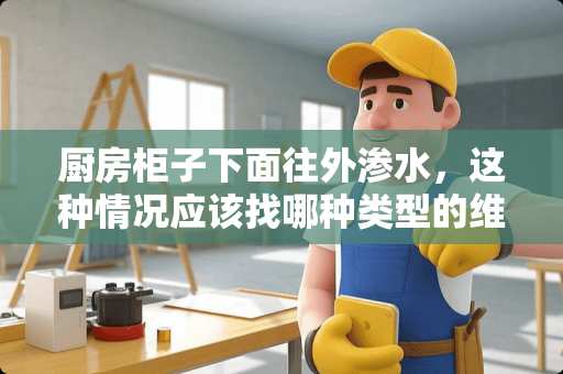 厨房柜子下面往外渗水，这种情况应该找哪种类型的维修？求有经验的指点一下。