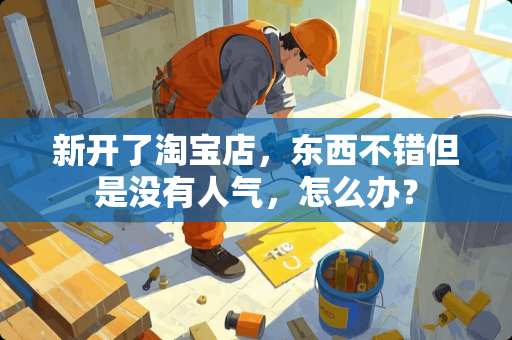 新开了淘宝店，东西不错但是没有人气，怎么办？