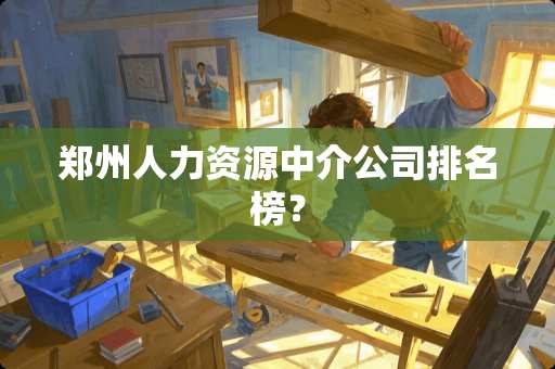 郑州人力资源中介公司排名榜？