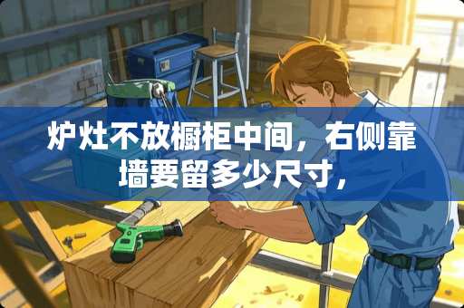 炉灶不放橱柜中间，右侧靠墙要留多少尺寸，