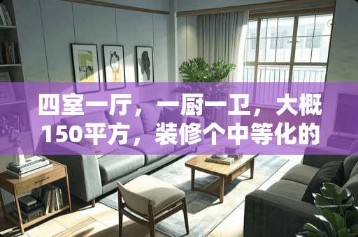 四室一厅，一厨一卫，大概150平方，装修个中等化的大概需要多少钱