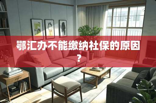 鄂汇办不能缴纳社保的原因？