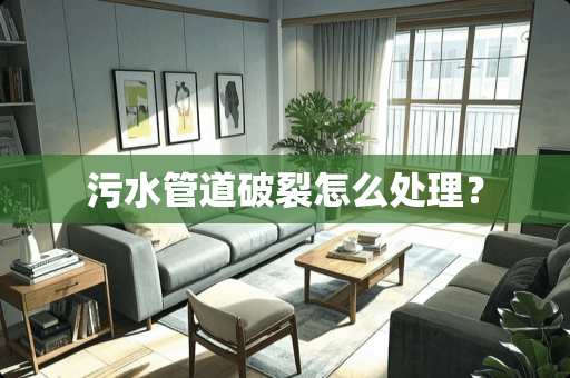 污水管道破裂怎么处理？