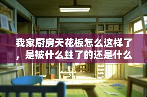 我家厨房天花板怎么这样了，是被什么蛀了的还是什么东西？