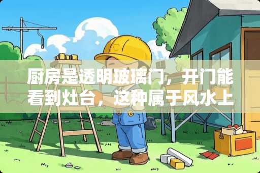 厨房是透明玻璃门，开门能看到灶台，这种属于风水上的忌讳么？怎么化解？…